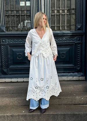 Trine bluse White Cutwork Sissel Edelbo 